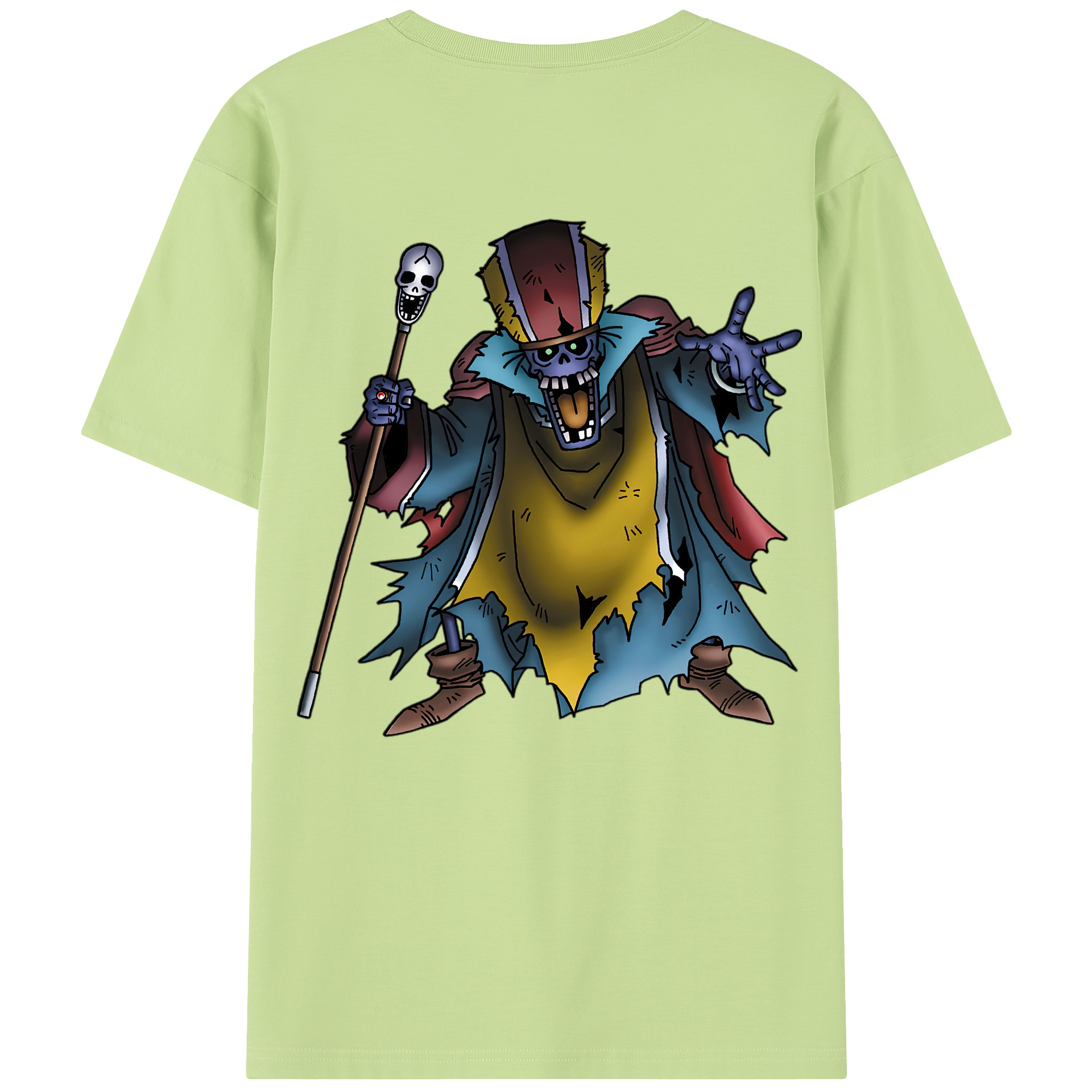 （画像用） ドラゴンクエスト Doragon Kuesuto Dragon Quest 綿100％半袖Tシャツ（背面プリント）